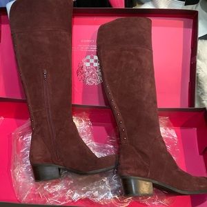 Vince Camuto, Briella, deep sugarplum, Verona, suede boots